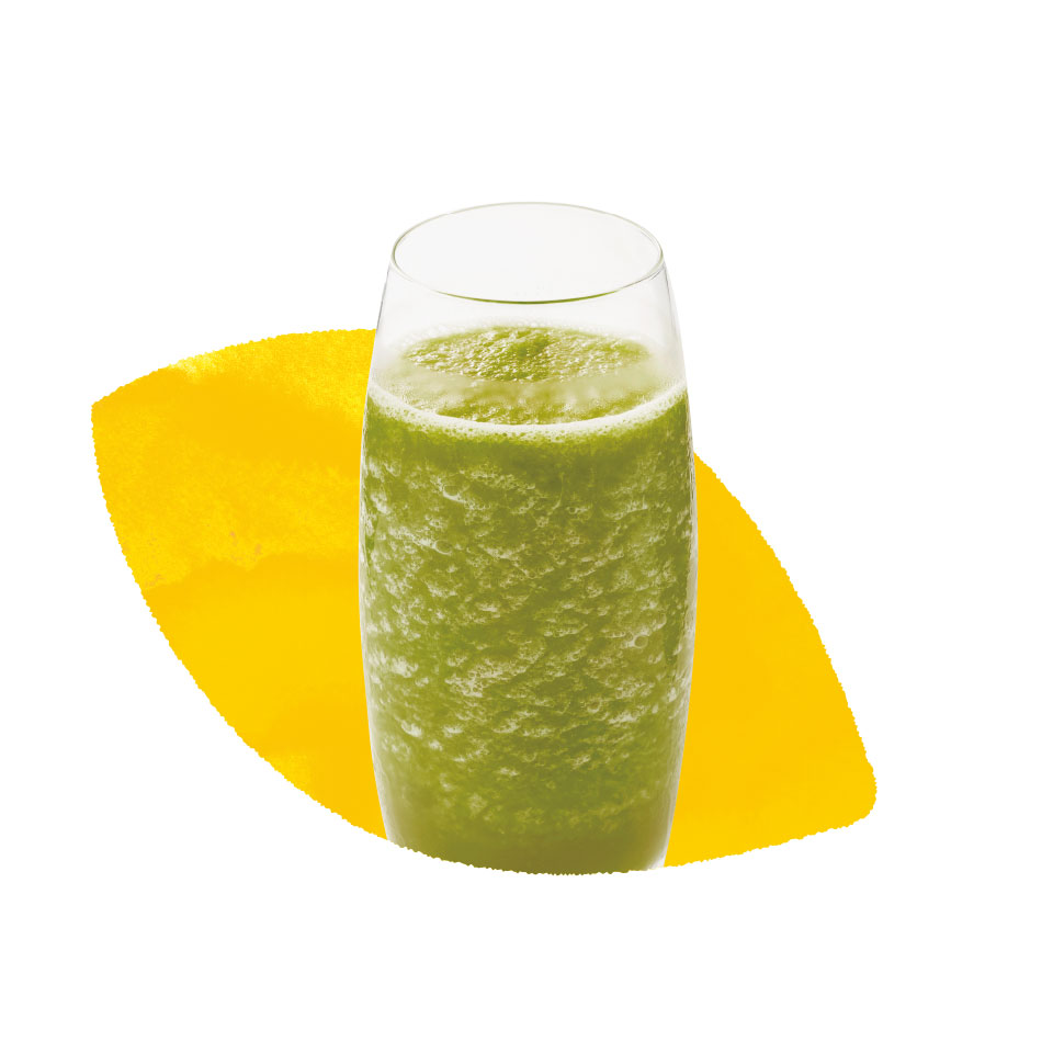 緑の野菜スムージー