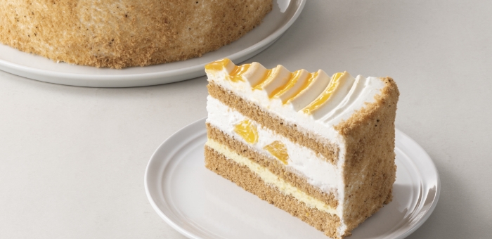 紅茶香るオレンジのショートケーキ