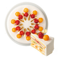 夏のフルーツショートケーキ
