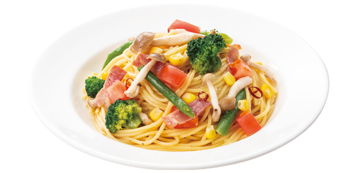 ５種野菜のペペロンチーノ