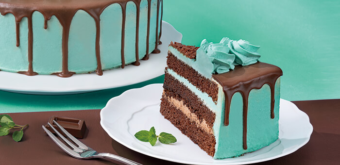 チョコミントショートケーキ
