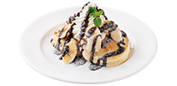 ふわっとリコッタパンケーキ チョコバナナ