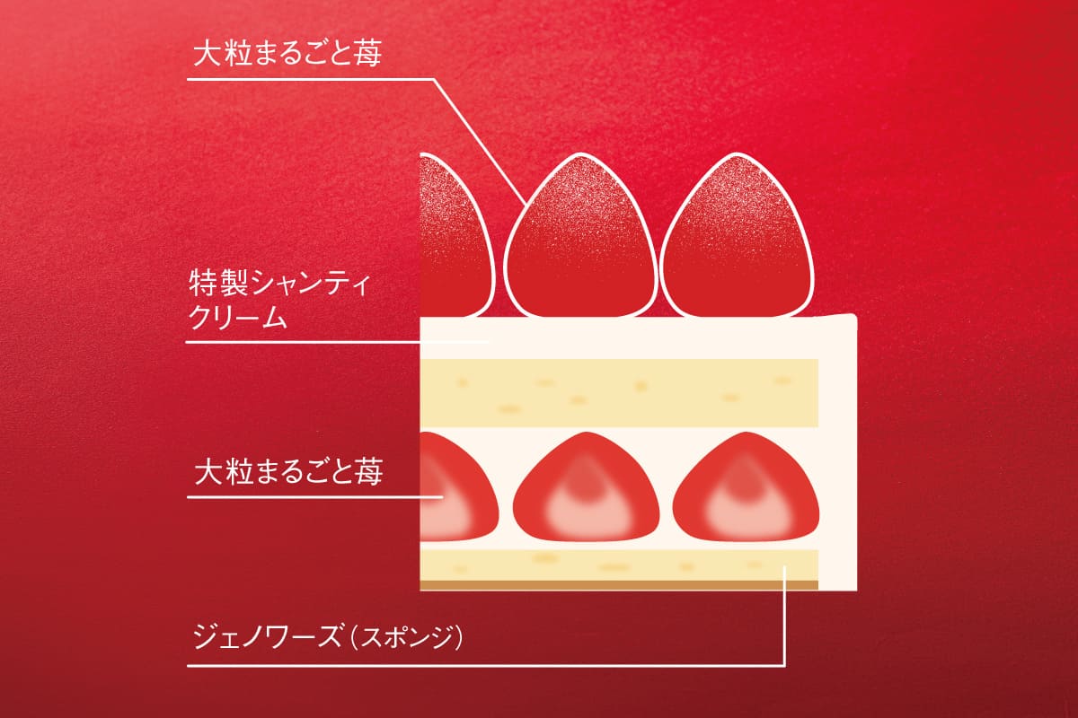 贅沢クリスマスショートケーキ