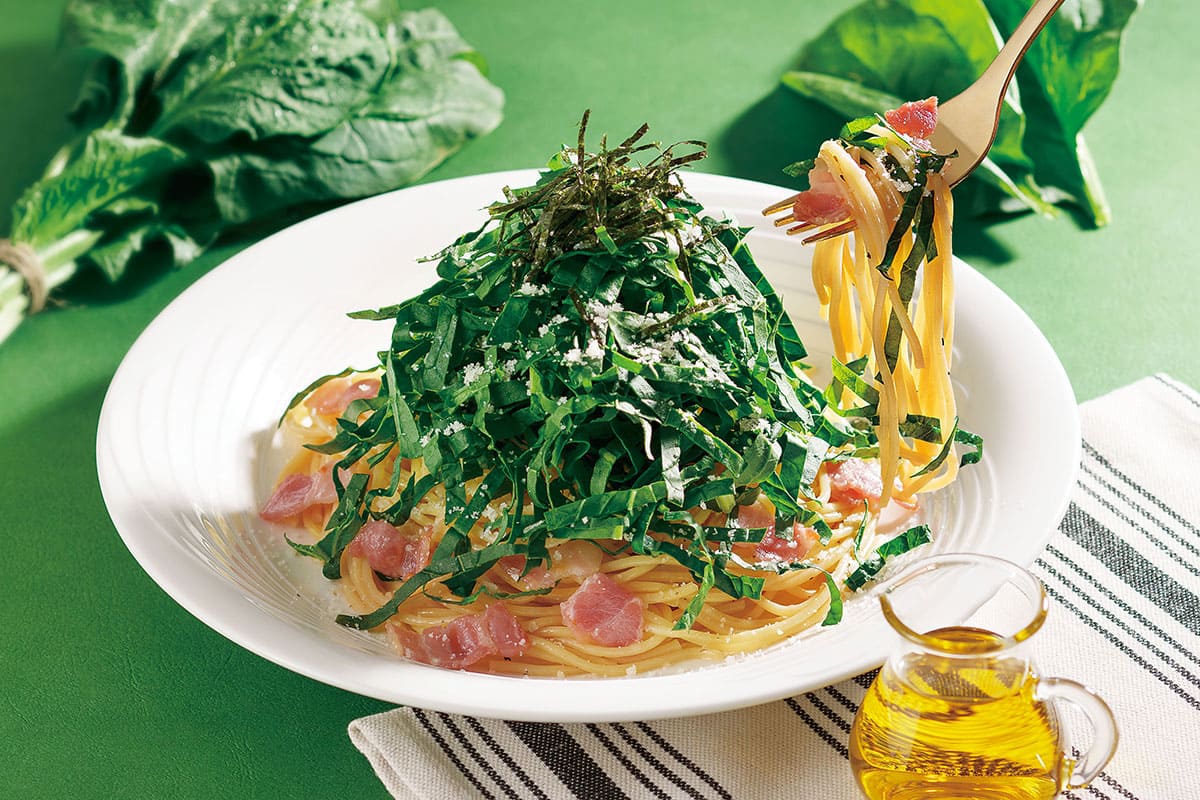 生ほうれん草パスタ